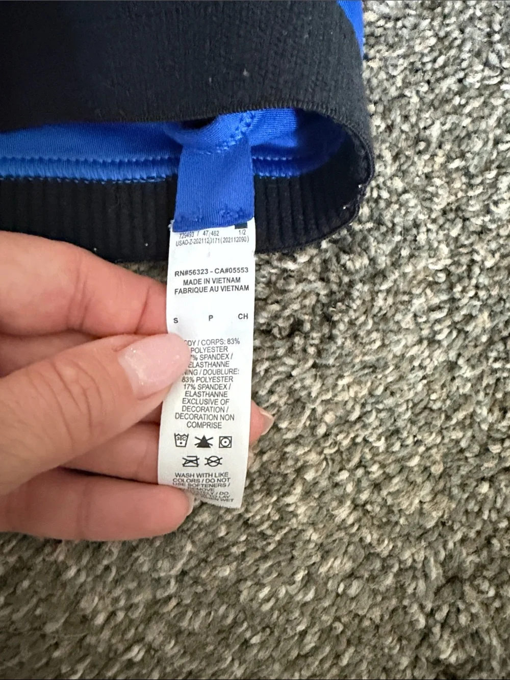 Nike Girls Blue Racerback Sports Bra